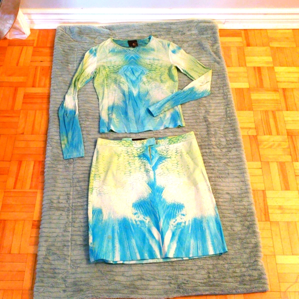 Roberto Cavalli skirt and top set